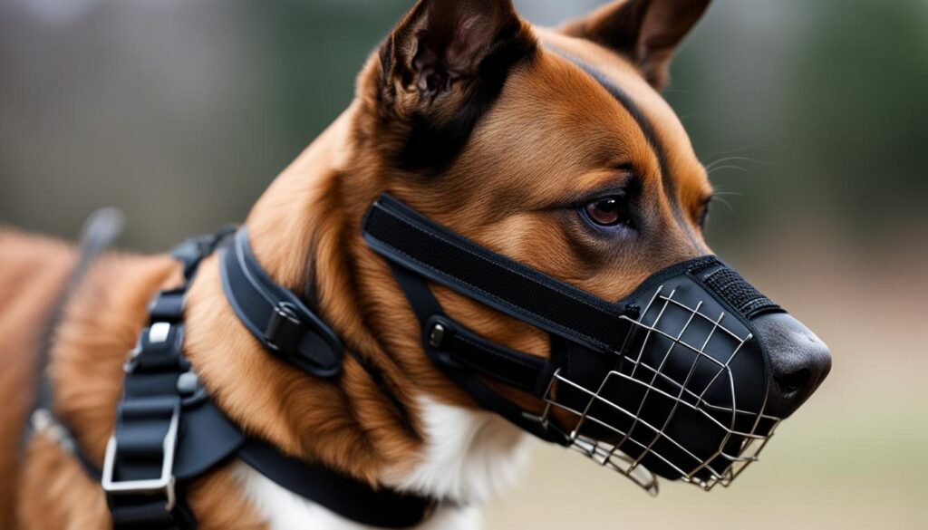 anti-barking dog muzzle