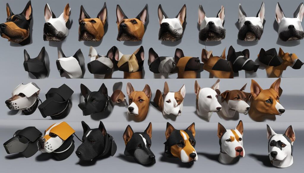 dog muzzle types