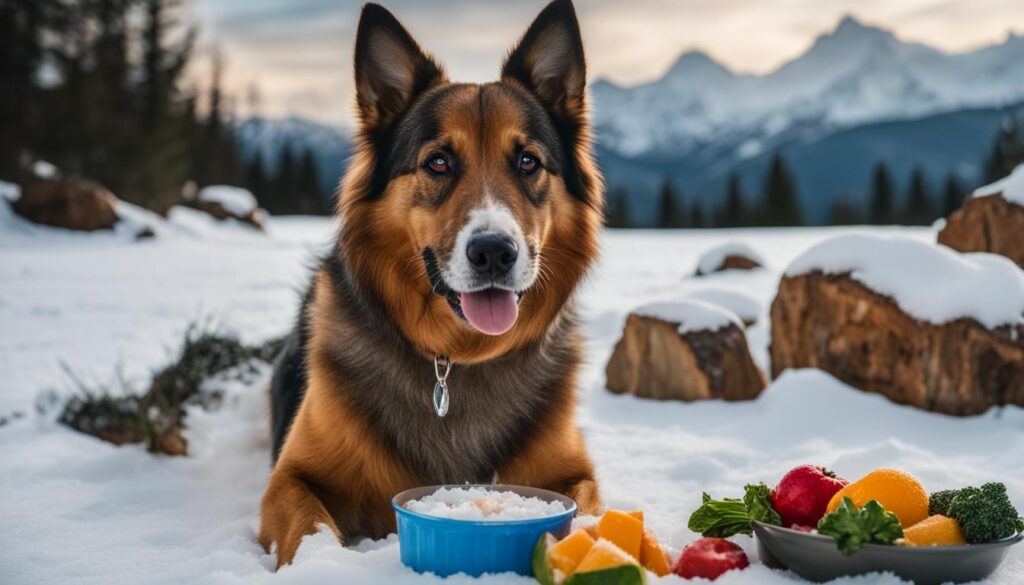 managing dog's diet during winter