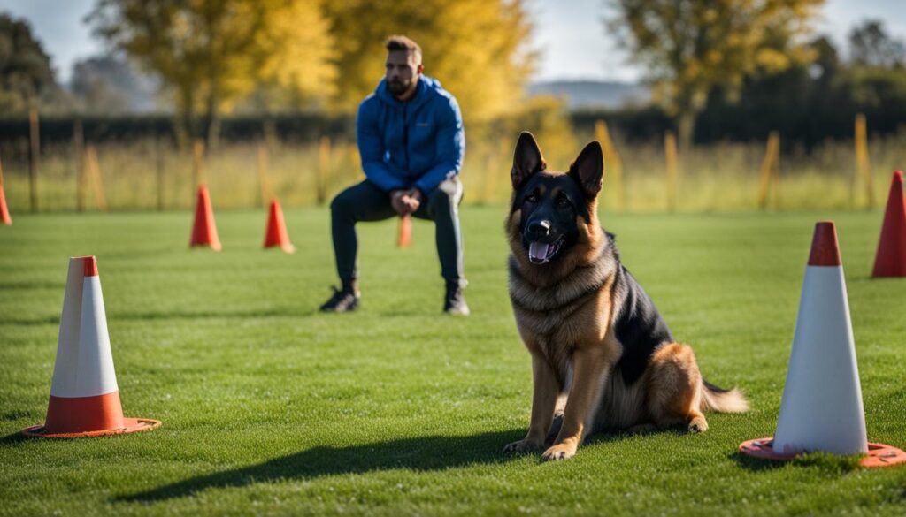 Basic obedience training for German Shepherds