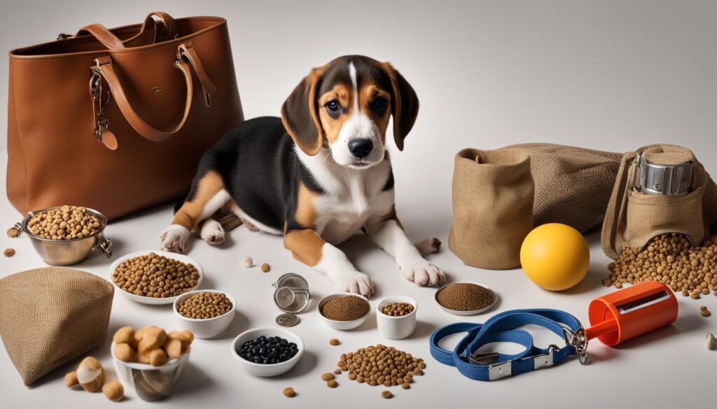 Beagle Puppy with Cost Factors Highlighted