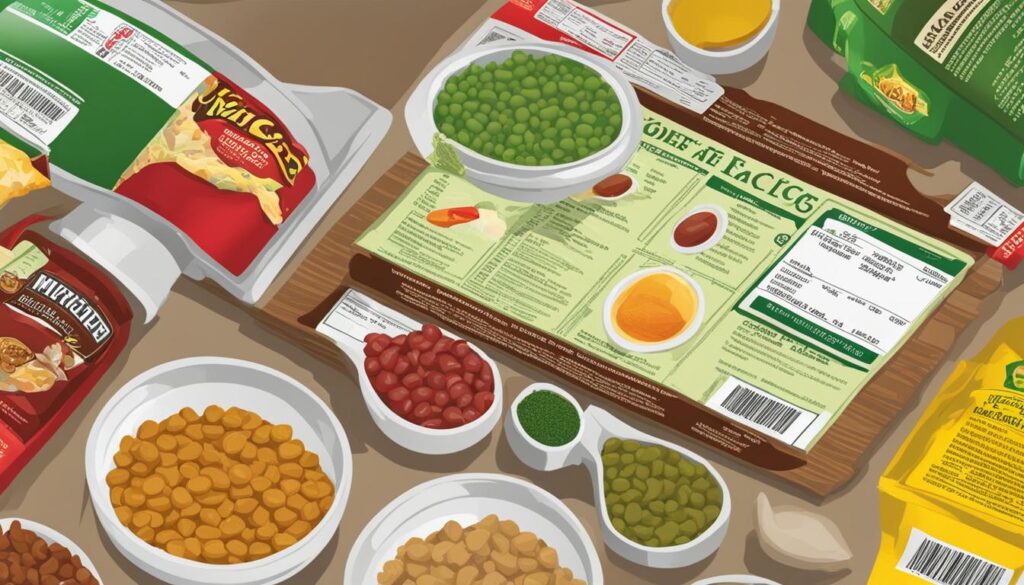 Dog food label analysis