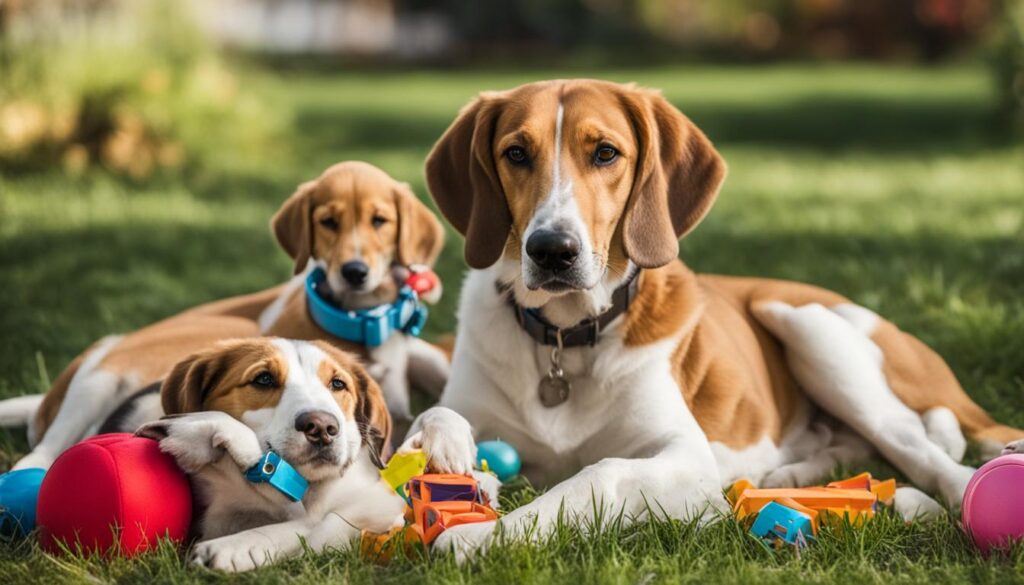 English Foxhound family-friendly pet