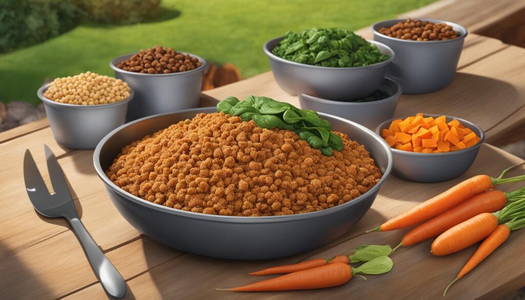 Fiber-rich dog food