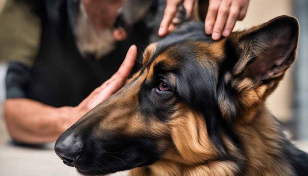 German Shepherd ear training