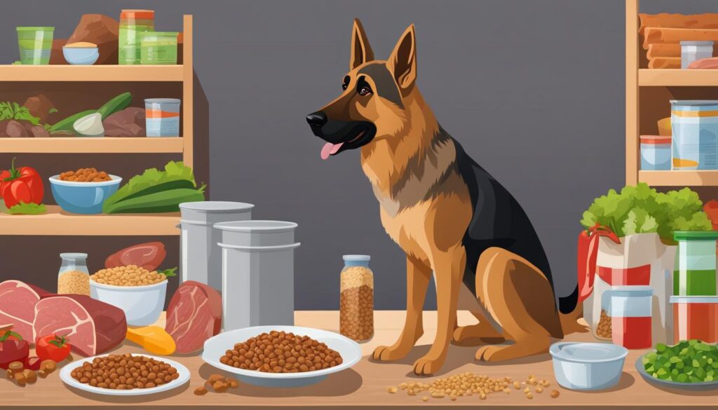 German Shepherd healthy eating guidelines