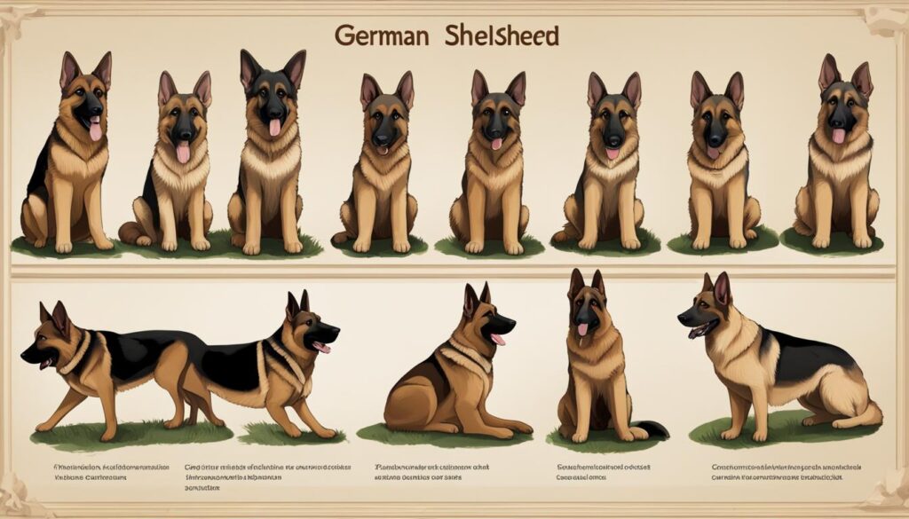 German Shepherd size table