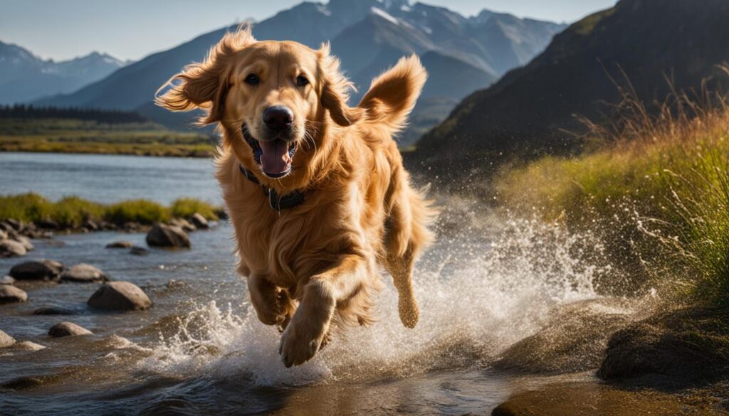 Golden Retriever Running