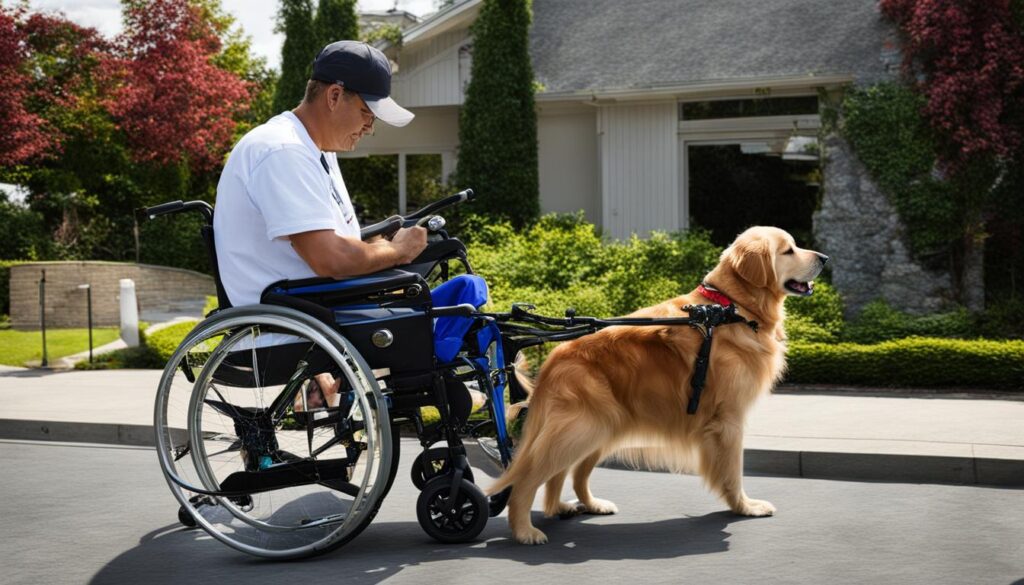 Golden Retriever as a Service Animal