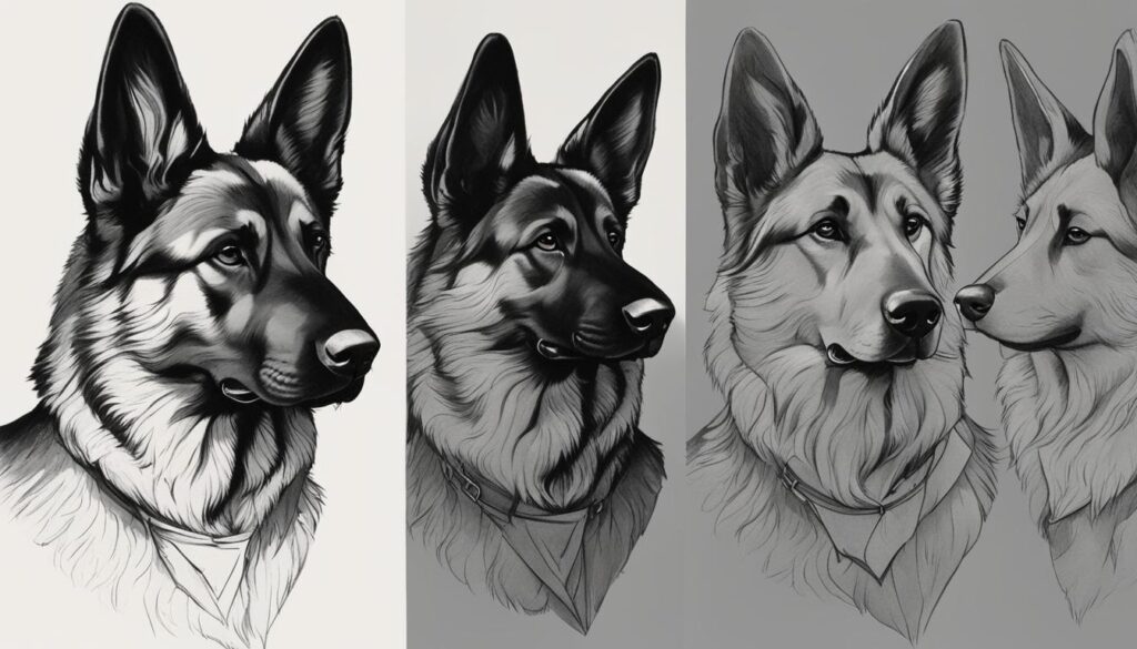 How To Draw A German Shepherd