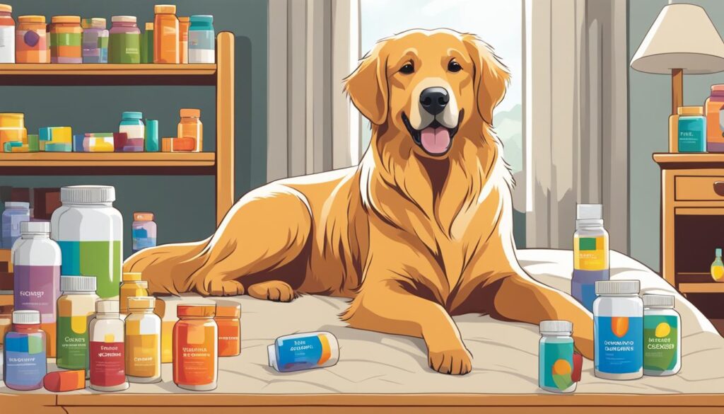 Nutritional supplements for aging dogs