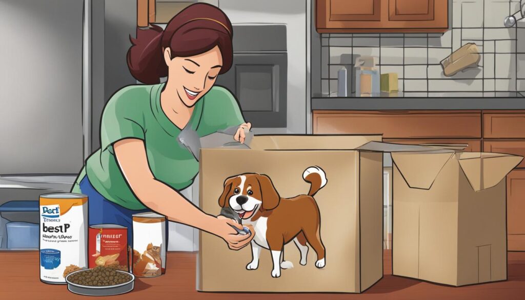 Proper storage methods for dog food