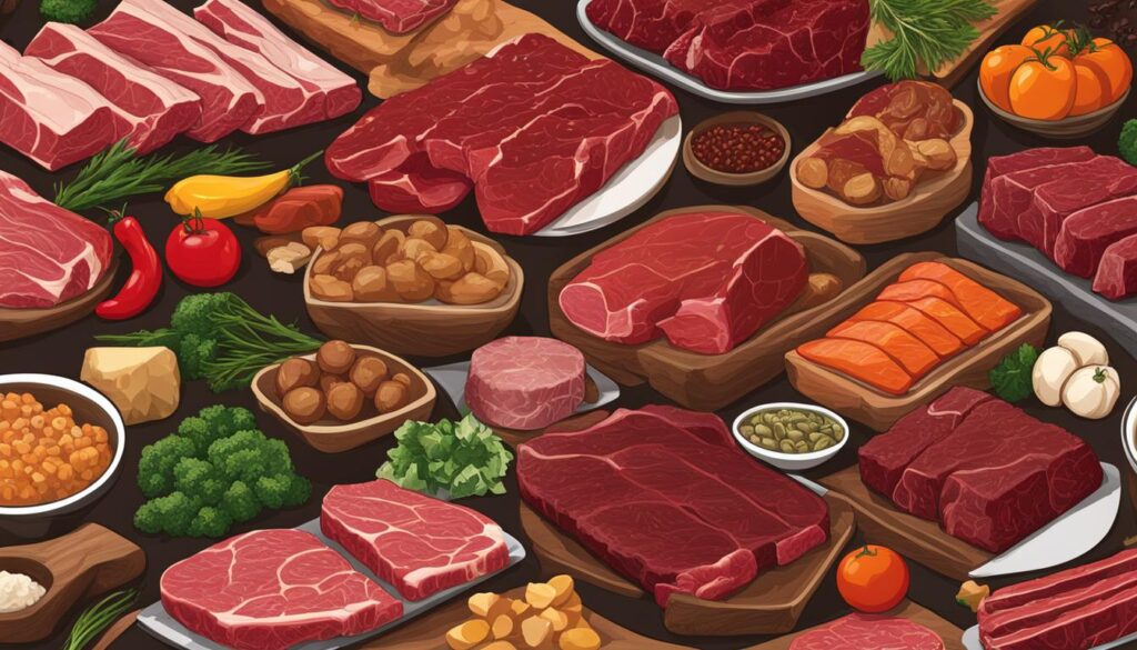 lean meats and organ meats