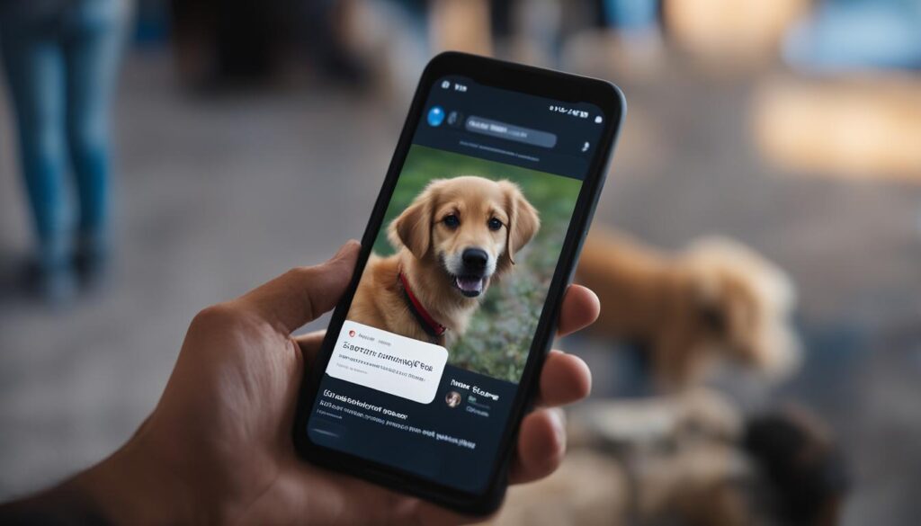 social media dog search