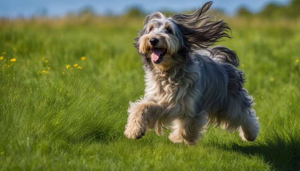 Playful Bergamasco dog with a Friendly Nature